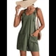 thumbnail image 1 of Cortos de Verano A para Mujer, Casuales Sin Mangas con Bolsillos Verde M, 1 of 9