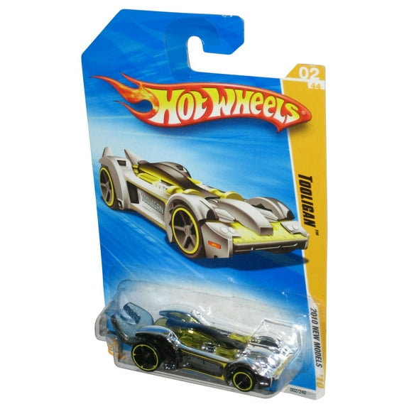 Hot Wheels 2010 New Models '10 02/44 Chrome Tooligan Silver & Gold Toy Car 002/240
