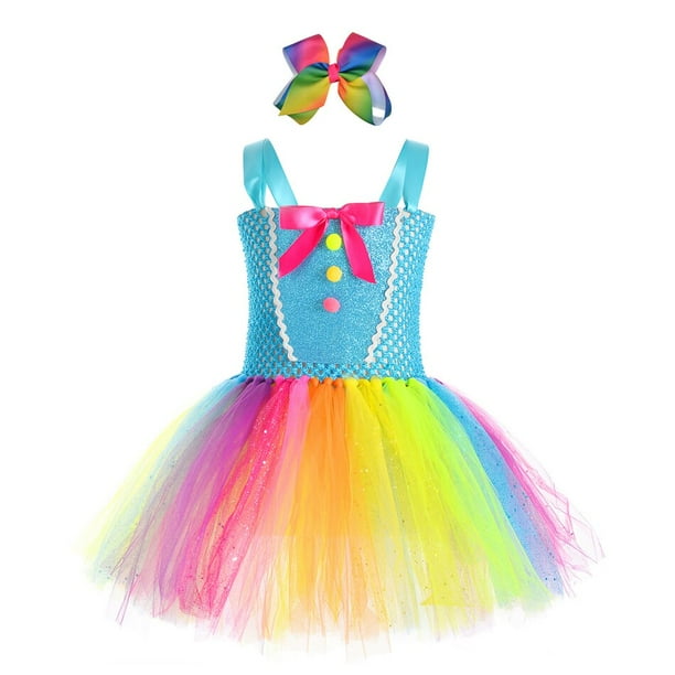 Tutu de arcoiris para nina bebe vestidos de tul tejidos a mano fiesta de cumpleanos disfraz de desfile de verano ropa de Carnaval para ninos zhangyuxiang unisex Walmart en linea