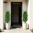 thumbnail image 6 of Specollect 1 Pcs Artificial Outdoor Potted Plant with Faux Green Leaves, Lifelike Ground Cover for Garden Decoration, Fade Resistant Display 2FT, 6 of 8