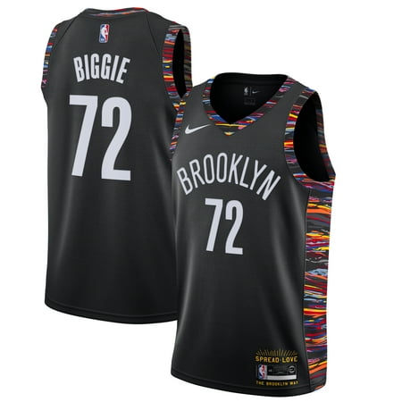- Brooklyn Nets Nike Biggie Swingman Jersey Black - Music Edition