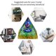 thumbnail image 5 of Modelo Piramidal Pirámide de cristal Curación natural Generador de energía positiva Piedra de pirámide de cristal Sywqhk Libre de BPA, 5 of 8