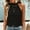 *Black, variant on Women's Halter Neck Lace Sleeveless Crop Top,Casual Boho Crochet Lace Blouse White,Women's Plus S