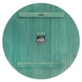 thumbnail image 4 of Elegant Designs 23" Large Wood Plank Coastal Rustic Wall Clock, Dark Aqua Wash, 4 of 8
