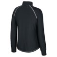 thumbnail image 3 of Women's Colosseum Black Oklahoma Sooners Bikram Raglan Quarter-Zip Top, 3 of 3