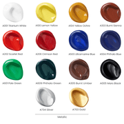Arteza Acrylic Artist Paint, Multicolor, Set of 14, 120 mL