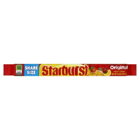 Starburst, Original Fruit Chews Candy, 3.45 Oz