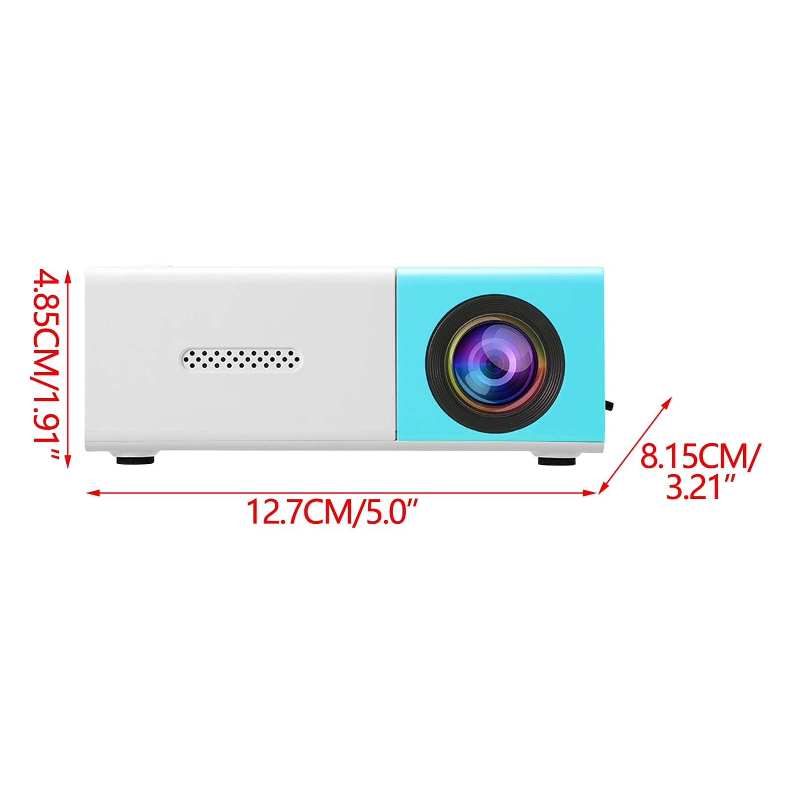 Qocolhg Mini Projector with WiFi & Bluetooth, Full HD 1080P Projector, Portable Outdoor Projector with Remote, Home/Dormitory/Room Theater Movie Phone Projector Compatible with Android/iOS/HDMI/USB