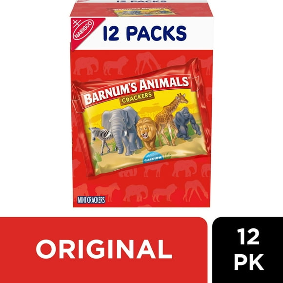 Barnum's Original Animal Crackers, 12 Snack Packs