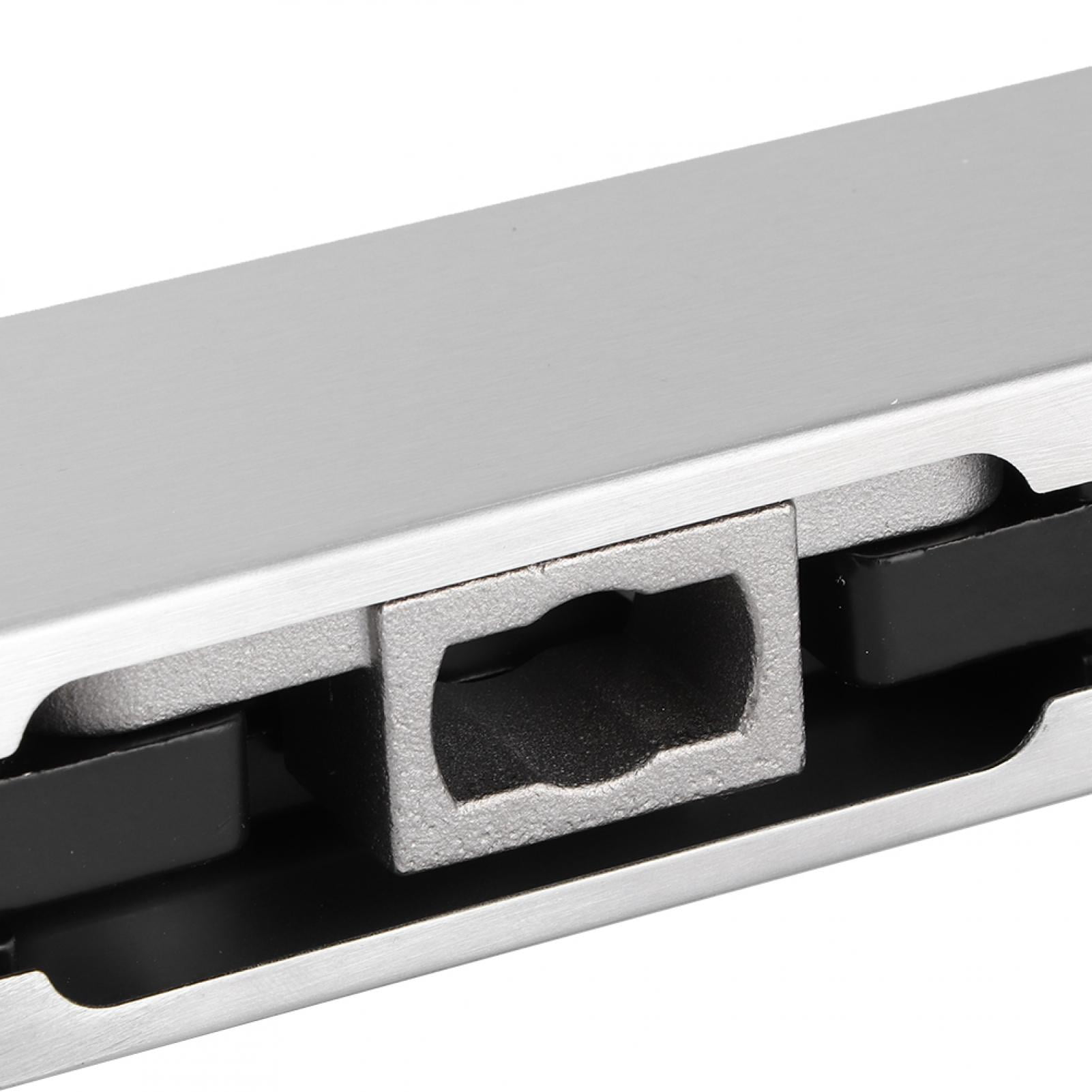 YOUTHINK Frameless Glass Door Floor Lock Steel Rotating Bottom Clamp