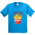 thumbnail image 3 of Inktastic I'm Just Here for the French Fries Youth T-Shirt, 3 of 5