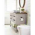thumbnail image 2 of Amerock Appoint Matte Black Single Post Toilet Paper Holder, 2 of 8