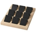 thumbnail image 1 of Maytalsory Rustic Wood Earring Card Holder with Tray for Jewelry Display Showcasing Collection 9 Pair Black 1Set, 1 of 6