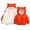 Orange, variant on Infant Baby Girls Boys Hooded Snowwear with Bear Ears Toddler Down Jacket Outerwear Lining Coat Light Puffer Padded Outwear Kids Winter Warm Jacket