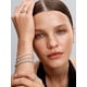 thumbnail image 4 of Pandora Pulsera con Corazones de Halo en Plata de Ley (7,9 Pulgadas), 4 of 6