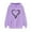 Purple, variant on QUINDOS Womens Hoodie Womens Sweatshirts Casual Long Sleeve Graphic Crew Neck Pullover Tops