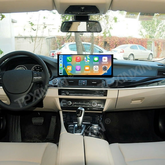 TPXINXIN 15.8 inch Android 14 Car Radio for BMW 5 Series 2011-2017 CIC Wirless Carplay GPS Navigation Screen Upgrade Multimedia Player