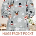 thumbnail image 4 of Catalonia Oversized Wearable Blanket Hoodie Sweatshirt, Comfortable Sherpa Lounging Pullover for Adults Men Women Teenagers Wife Girlfriend Gift, 4 of 7