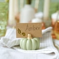 thumbnail image 2 of Kate Aspen 12pcs Fall Decor Green Pumpkin Place Card Holder, Place Settings, Perfect for Thanksgiving Table Decor, Fall Themed Weddings, Bridal Brunches (Place Cards Included), 2 of 3