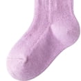 thumbnail image 7 of MKOSPLRT Baby Girls Knee High Socks Toddler Bow Ruffle Mesh Long Stockings Newborn Infant Cotton Thin Socks Spring Summer 0-3Y, 7 of 7