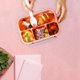 thumbnail image 5 of Fiambrera portátil Macarena Bento Lunch Box 4 compartimentos Caja de almacenamiento de frutas Rosado, 5 of 7