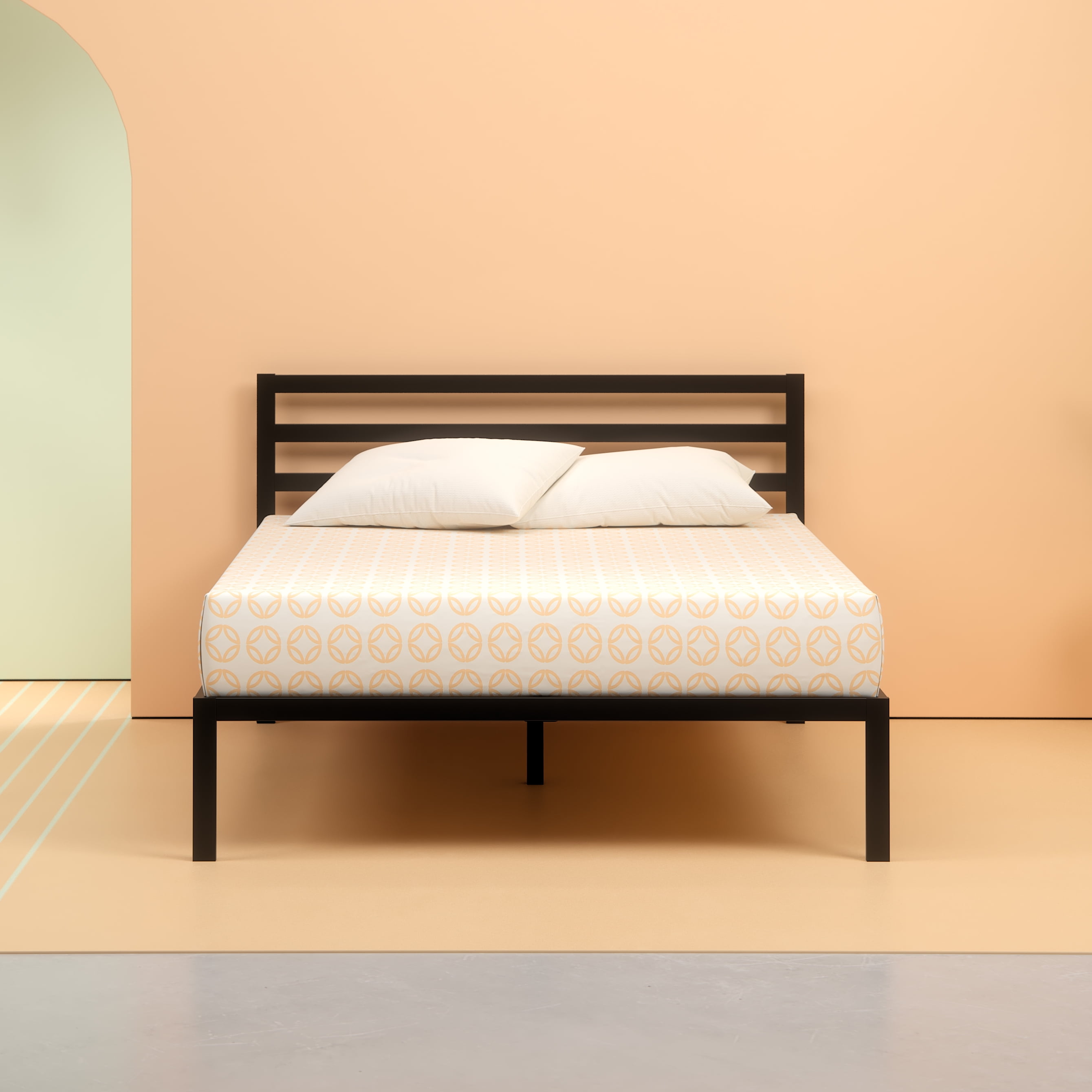 Zinus Mia Modern Studio 14 Metal Platform Bed With Headboard Zinus Mia Modern Studio 14 Metal Platform Bed With Headboard Multiple Sizes Com