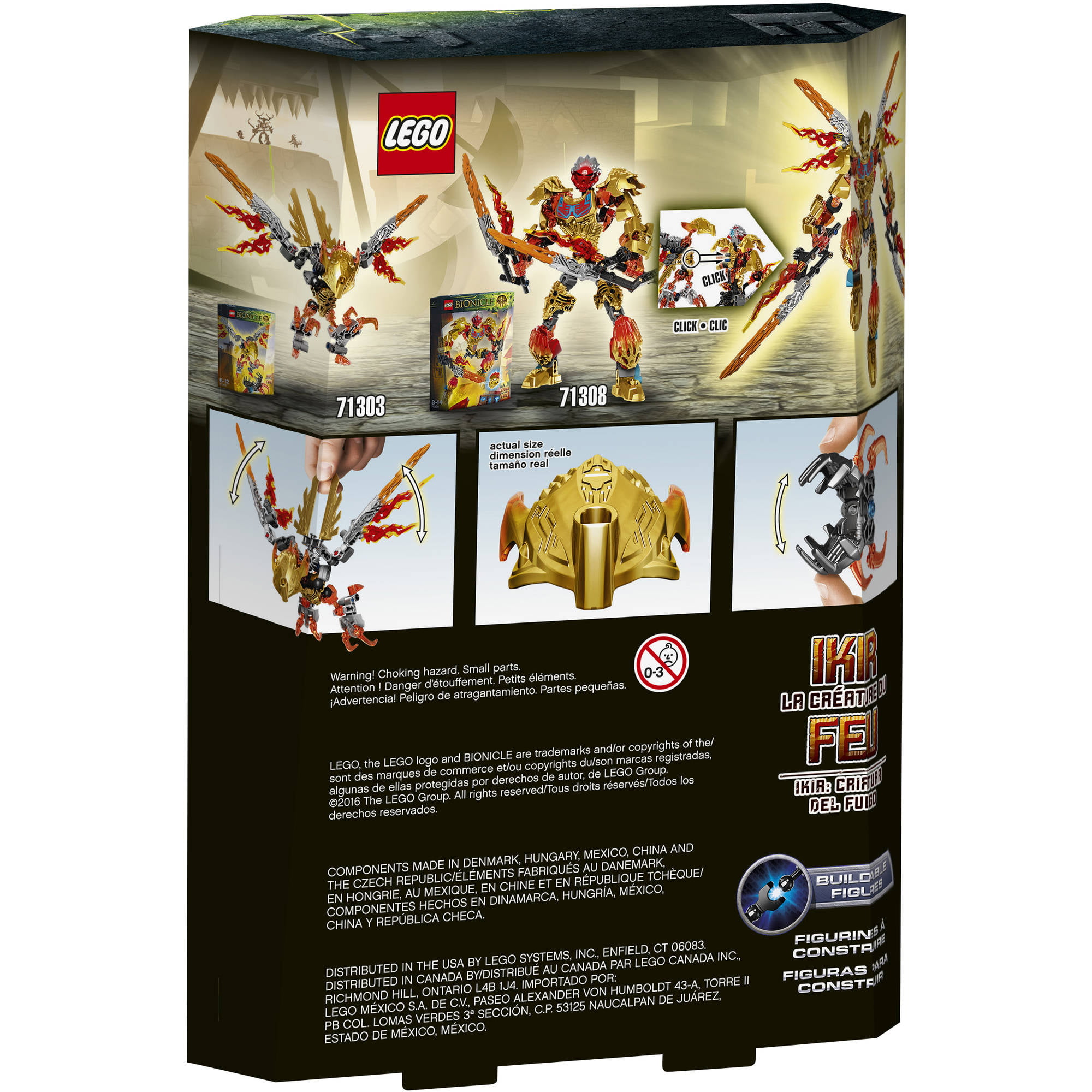 With Box Toys 71303 Details about   Figure Building Block 77pcs Ikir Creature Of Fire Bionicle 