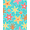 Turquoise, Pattern 4, variant on ODIKA 2x3 Machine Washable Non-Slip Area Rug, Coral Reef Starfish Seashell Underwater Garden Bath High Traffic Rug, Pink, 701890