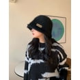 thumbnail image 4 of IROINNID Women's Bucket Hat Cozy Plush Winter Warm Windproof Fisherman Cap Outdoor Daily Wear,Black, 4 of 6