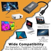 Mini DisplayPort 1.4 to HDMI 2.1 8K Adapter