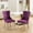 Purple, variant on American Traditional Dining Chair Set | Triple Elastic Structure for Comfort | Nailhead Trim Design | Good for Family Gatherings