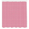 thumbnail image 2 of Ambesonne Fashion Shower Curtain, Horizontal Waves Ornament, 69"Wx70"L, Dark Pink and Soft Pink, 2 of 4