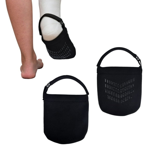 JASUCHSEN Cast Sock Cover for Foot, Non-slip Cast Toe Cover Keep Toe Clean & Warm, Foot Surgery Recovery Supplies Cast Cover Protector for Women Men Adults (2 Pcs)