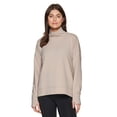 thumbnail image 3 of RBX Active Women's Jacquard Textured Lightweight Mock Cowl Neck Pullover, 3 of 8