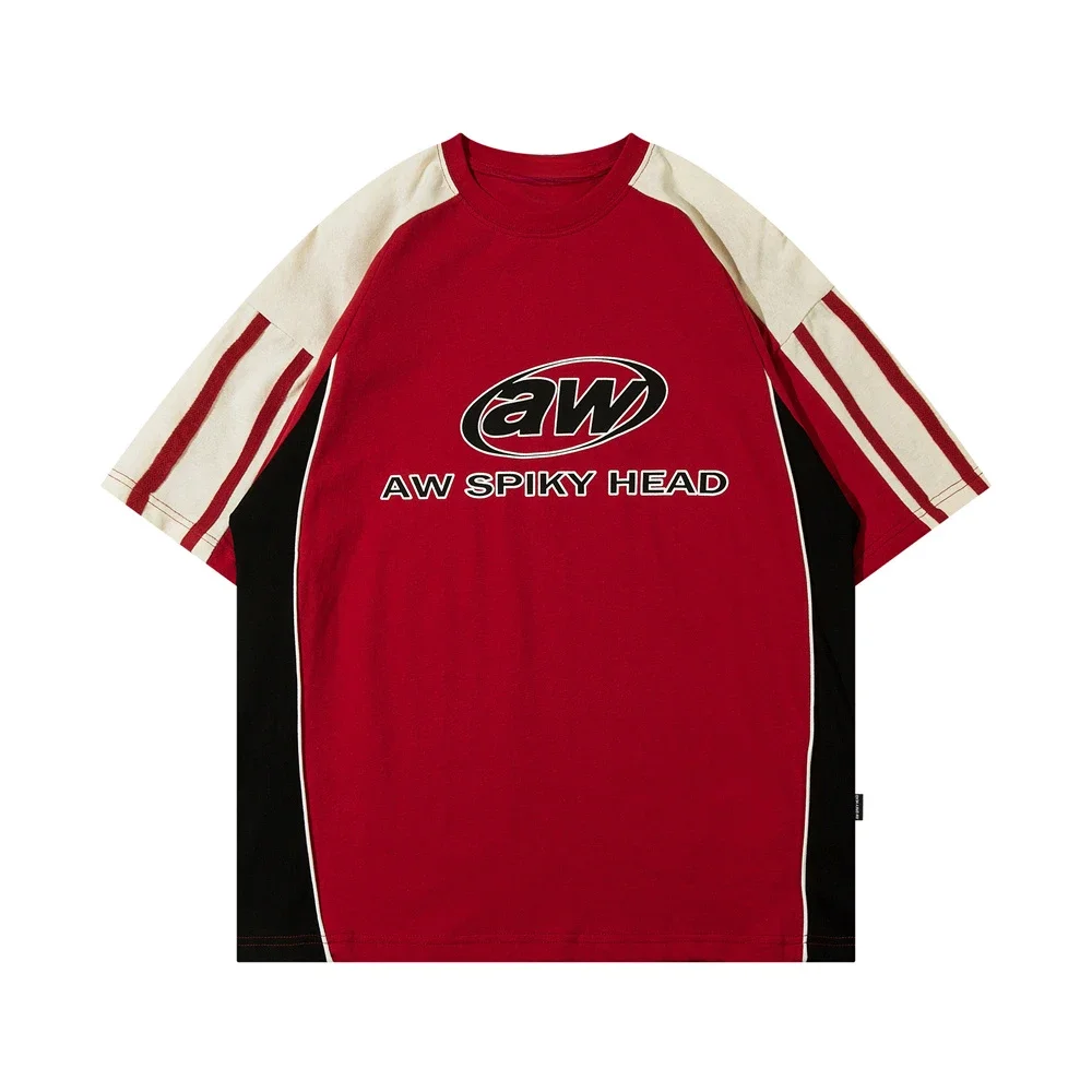 QIUTIAN Y2K Korean Men Streetwear Letter Graphic Acubi