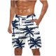 thumbnail image 1 of Pantalones Cortos para Hombre de Cintura Elástica con Bolsillos Pantalones de Playa de Impresión Casual, Poliéster Ligero de Moda para la Primavera Verano Al Aire Libre Y el Uso Diario, 1 of 5