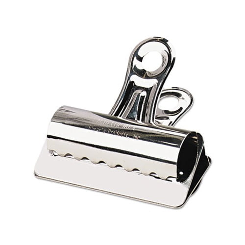 Bulldog Clips Jumbo, Nickel-Plated, 12/Box