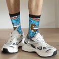 thumbnail image 6 of Vsdgher Sharks Summer Crew Socks for Men & Women, Breathable Casual Athletic Ankle Socks, 6 of 6