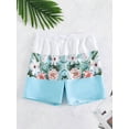 thumbnail image 3 of Yunliwuli Family Matching Swimsuits Floral Print Mommy Daughter Bikini Tankini Tops Bottoms Swimwear Father Son Trunks Bathing Suit, 3 of 8