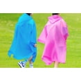 thumbnail image 3 of Rain Poncho for Kids Waterproof Reusable EVA Raincoat One Size Rain Jackets for Children, 3 of 4