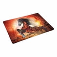 thumbnail image 2 of MKHERT Wonderful 3D Creepy Horse with Rose Skulls and Fire Doormat Rug Home Decor Floor Mat Bath Mat 23.6x15.7 inch, 2 of 3