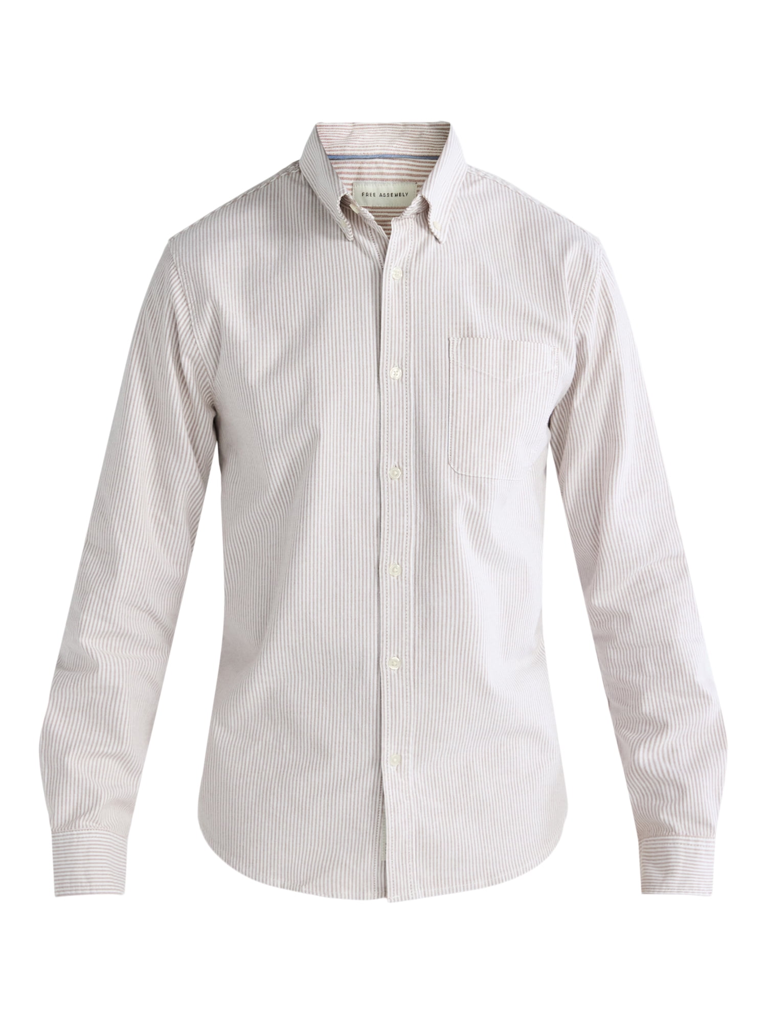 Free Assembly Men's Oxford Shirt with Long Sleeves, Sizes S-3XL