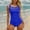 Blue, variant on Women's Swimwear U Back Bathing Suit Comfortable Swimsuits for Swimming Beach Pool Summer