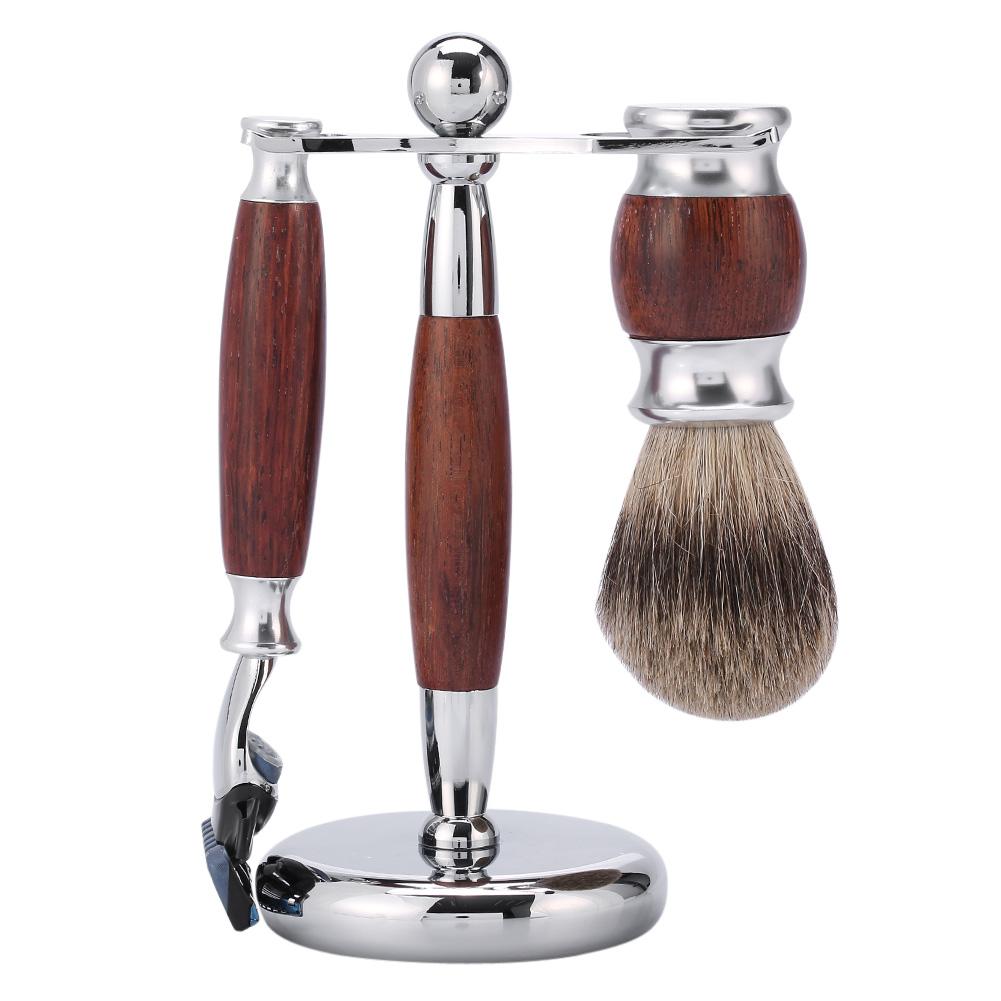 Rdeghly Shaving Brush Kit ,Mens Class Shaving Kit Wood Brush & Safety