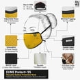 thumbnail image 2 of EUME Protect+ 95 Face Mask Washable - Reusable, Anti Dust/Pollution Shield with 4 Layered Ply Protected Mask for Men and Women in Yellow (1), 2 of 6