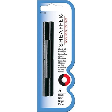 Sheaffer Skrip Fountain Pen Ink Cartridges Black - Pack of