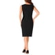 thumbnail image 3 of VESTIDO VINTAGE CHIC para Mujeres, Cuello Redondo, Sin Mangas, Vestidos Formales Bodycon L Negro, 3 of 6