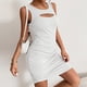 thumbnail image 4 of Vestidos sexys ajustados, sin mangas y fruncidos para mujer, 4 of 6