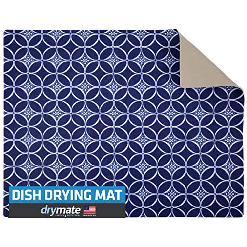 Drymate Premium Dish Drying Mat, XL Size (19? x 24?), Absorbent Fabric