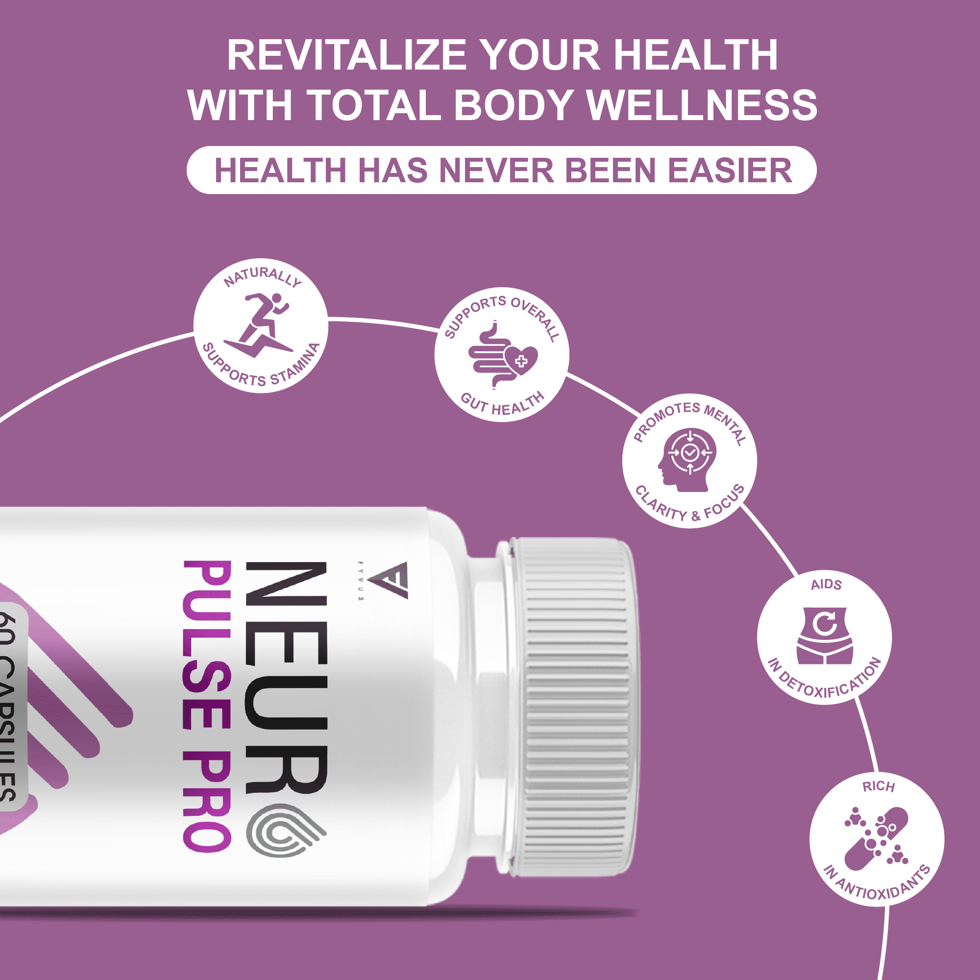 (2 Pack) Neuro Pulse Pro Brain Support, NeuroPulsePro Supplement (120 Capsules)